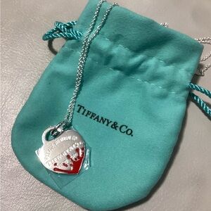 Tiffany & Co Heart Tag Necklace silver «If Lost Return to Tiffany & Co» dust bag